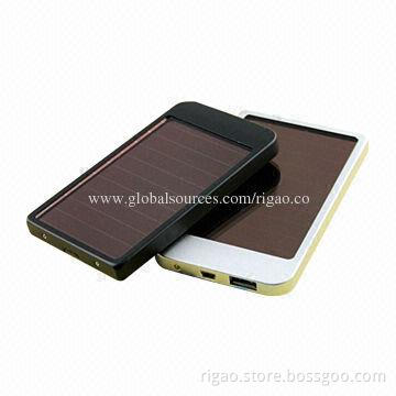 Newest portable solar power bank with LED torch